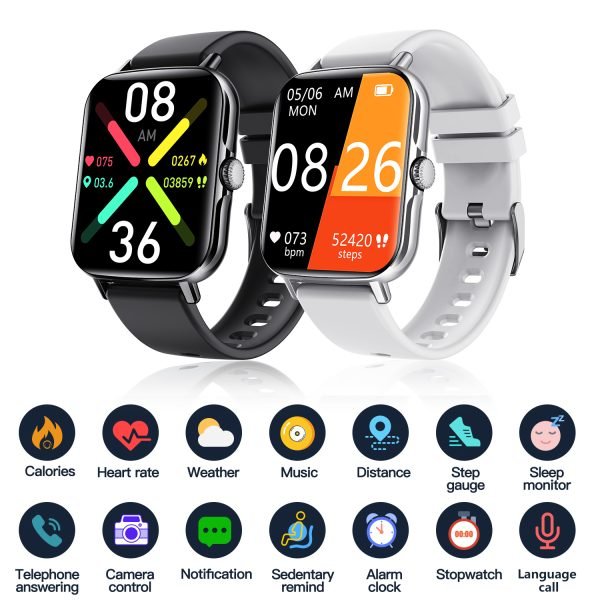 Smart Watch for Men Women, Smartwatch(Answer/Make Calls), HD Fitness Tracker,IP67 Waterproof 100+ Sport Mode Activity Tracker,Heart Rate SpO2 Sleep Monitor,iOS Android Compatible - Image 3