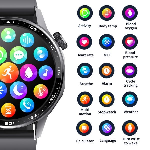 F61 Smart Watch: Ultimate Fitness Tracker, Heart Rate Monitor, Sleep Analyzer, and Smart Notifications - Elevate Your Lifestyle with Advanced Wearable Technology - Image 5